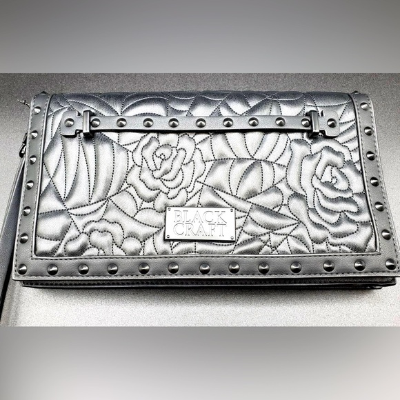 BlackCraft Cult Charlotte Spider Web Quilt Clutch - Picture 1 of 7